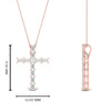 Load image into Gallery viewer, baguette-diamond-cross-pendant-rose-gold-FDPD10798ANGLE2-NL-RG-HW