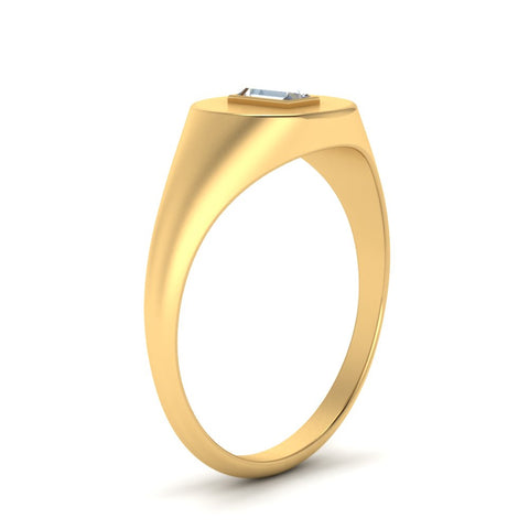 Baguette Signet Ring
