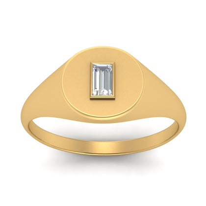 Baguette Signet Ring