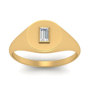 Baguette Signet Ring