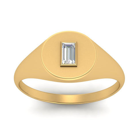 Baguette Signet Ring