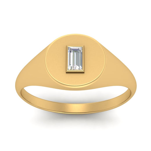 Baguette Signet Ring