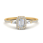 Load image into Gallery viewer, baguette-emerald-cut-halo-accented-diamond-engagement-ring-in-yellow-gold-FD10047EMR-NL-YG