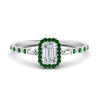 Load image into Gallery viewer, baguette-emerald-cut-halo-accented-emerald-engagement-ring-in-white-gold-FD10047EMRGEMGR-NL-WG