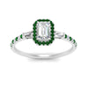 Load image into Gallery viewer, baguette-emerald-cut-halo-accented-emerald-engagement-ring-in-white-gold-FD10047EMRGEMGRANGLE5-NL-WG