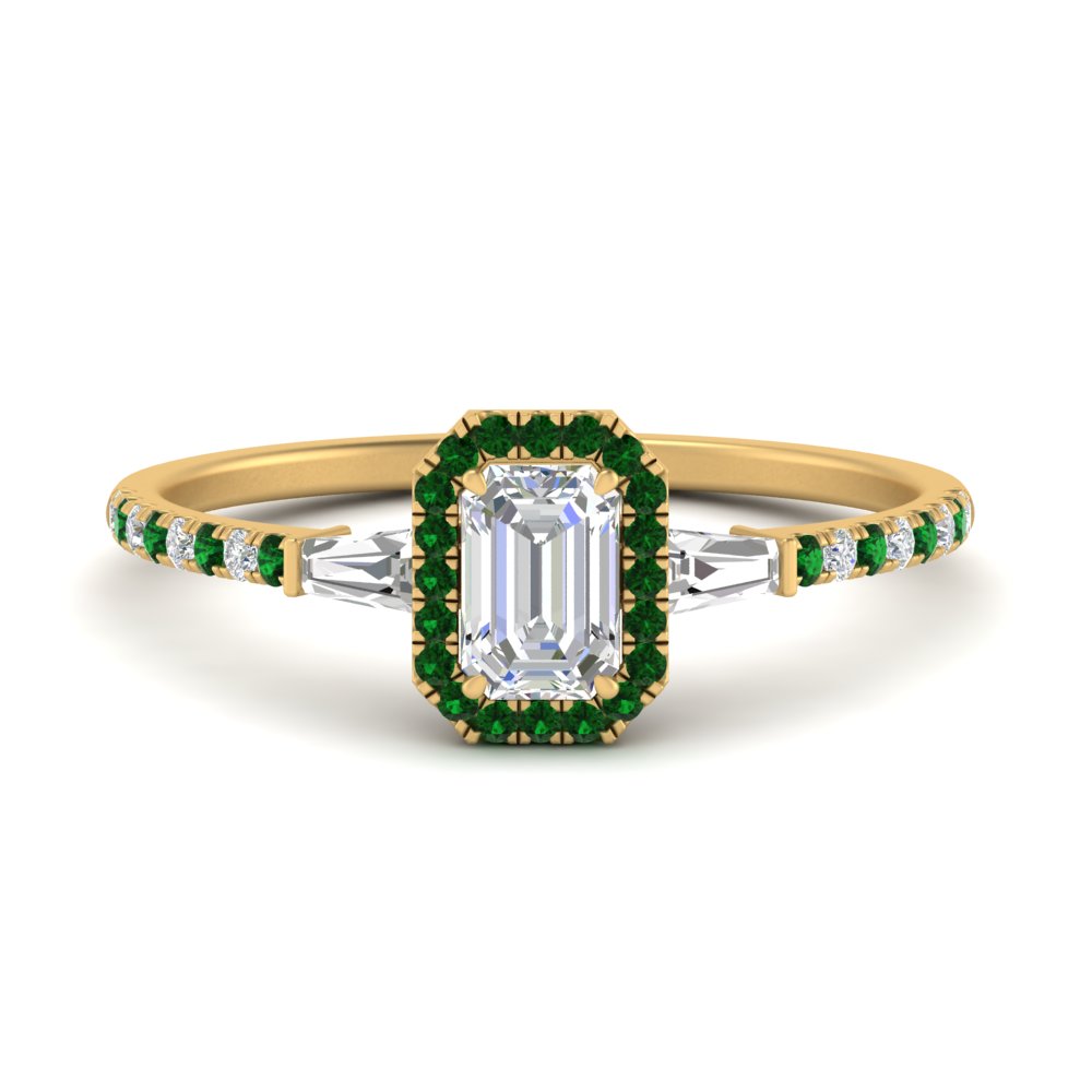 baguette-emerald-cut-halo-accented-emerald-engagement-ring-in-yellow-gold-FD10047EMRGEMGR-NL-YG