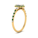 Load image into Gallery viewer, baguette-emerald-cut-halo-accented-emerald-engagement-ring-in-yellow-gold-FD10047EMRGEMGRANGLE2-NL-YG