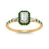 Load image into Gallery viewer, baguette-emerald-cut-halo-accented-emerald-engagement-ring-in-yellow-gold-FD10047EMRGEMGRANGLE5-NL-YG