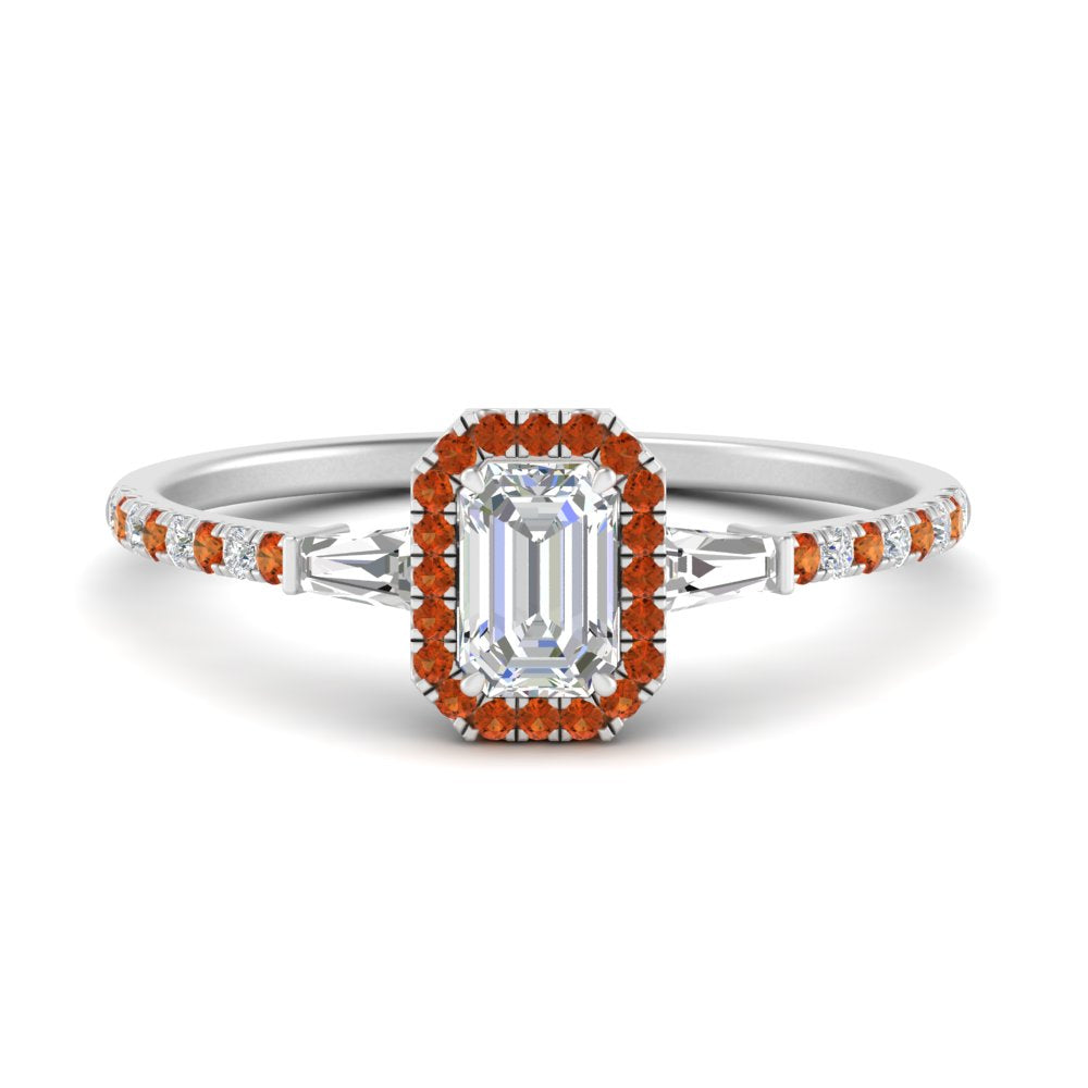 baguette-emerald-cut-halo-accented-orange-sapphire-engagement-ring-in-white-gold-FD10047EMRGSAOR-NL-WG