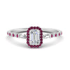 Load image into Gallery viewer, baguette-emerald-cut-halo-accented-pink-sapphire-engagement-ring-in-white-gold-FD10047EMRGSADRPI-NL-WG