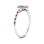 Load image into Gallery viewer, baguette-emerald-cut-halo-accented-pink-sapphire-engagement-ring-in-white-gold-FD10047EMRGSADRPIANGLE2-NL-WG
