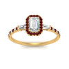 Load image into Gallery viewer, baguette-emerald-cut-halo-accented-ruby-engagement-ring-in-yellow-gold-FD10047EMRGRUDRANGLE5-NL-YG