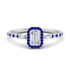 Load image into Gallery viewer, baguette-emerald-cut-halo-accented-sapphire-engagement-ring-in-white-gold-FD10047EMRGSABL-NL-WG