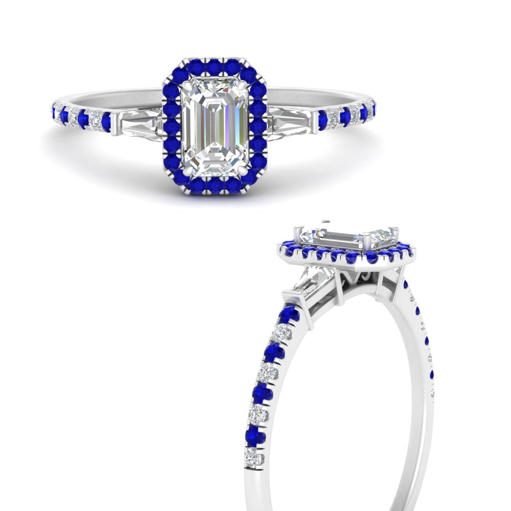 baguette-emerald-cut-halo-accented-sapphire-engagement-ring-in-white-gold-FD10047EMRGSABLANGLE3-NL-WG