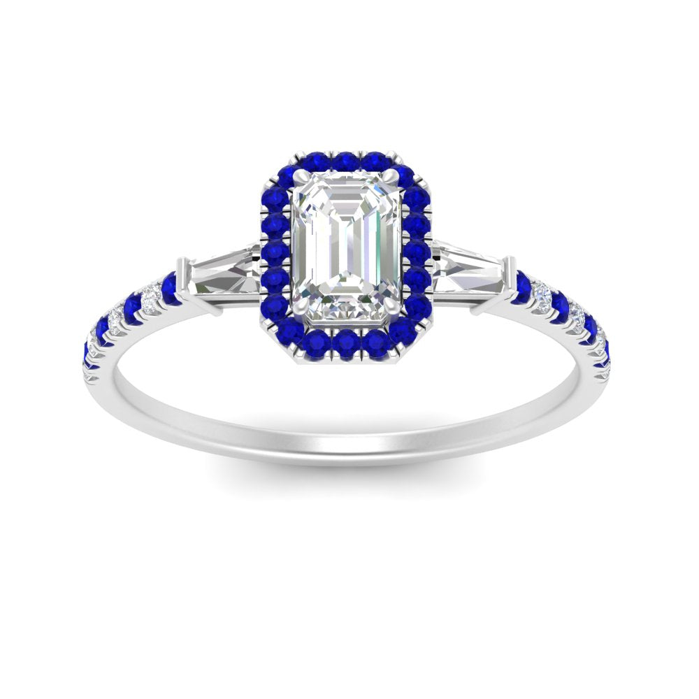 baguette-emerald-cut-halo-accented-sapphire-engagement-ring-in-white-gold-FD10047EMRGSABLANGLE5-NL-WG
