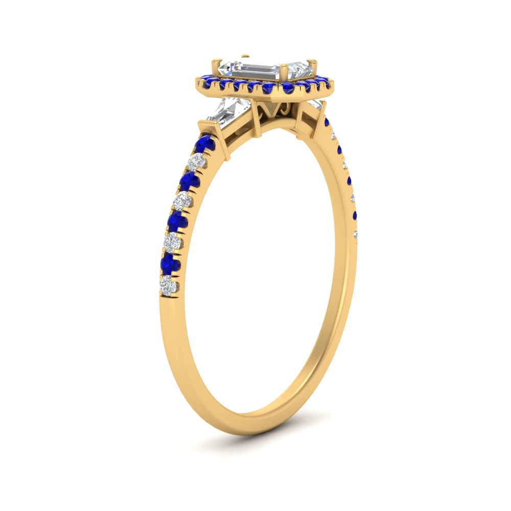 baguette-emerald-cut-halo-accented-sapphire-engagement-ring-in-yellow-gold-FD10047EMRGSABLANGLE2-NL-YG