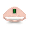 Load image into Gallery viewer, Baguette Signet Ring