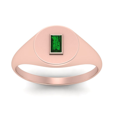 Baguette Signet Ring