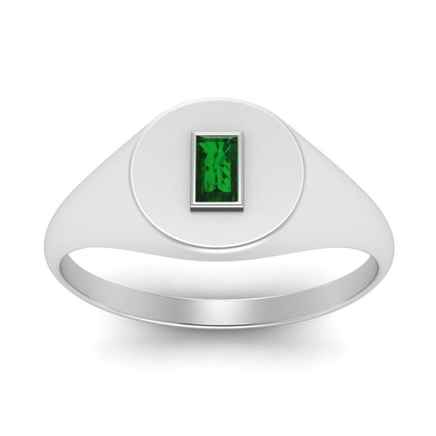 Baguette Signet Ring