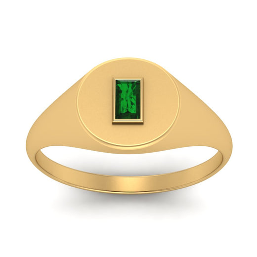 Baguette Signet Ring
