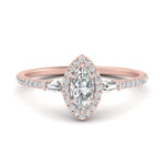 Load image into Gallery viewer, baguette-halo-accented-marquise-engagement-ring-in-rose-gold-FD10047MQR-NL-RG_f7eb9fa0-65b4-4a02-9084-534dcc28aadb