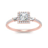 Load image into Gallery viewer, baguette-halo-accented-princess-lab-diamond-ring-in-rose-gold-FD10047PRRANGLE5-NL-RG