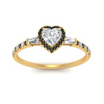 Load image into Gallery viewer, baguette-heart-shaped-halo-accented-black-diamond-engagement-ring-in-yellow-gold-FD10047HTRGBLACKANGLE5-NL-YG