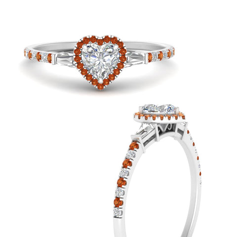 baguette-heart-shaped-halo-accented-orange-sapphire-engagement-ring-in-white-gold-FD10047HTRGSAORANGLE3-NL-WG