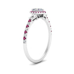 Load image into Gallery viewer, baguette-heart-shaped-halo-accented-pink-sapphire-engagement-ring-in-white-gold-FD10047HTRGSADRPIANGLE2-NL-WG