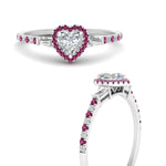 Load image into Gallery viewer, baguette-heart-shaped-halo-accented-pink-sapphire-engagement-ring-in-white-gold-FD10047HTRGSADRPIANGLE3-NL-WG
