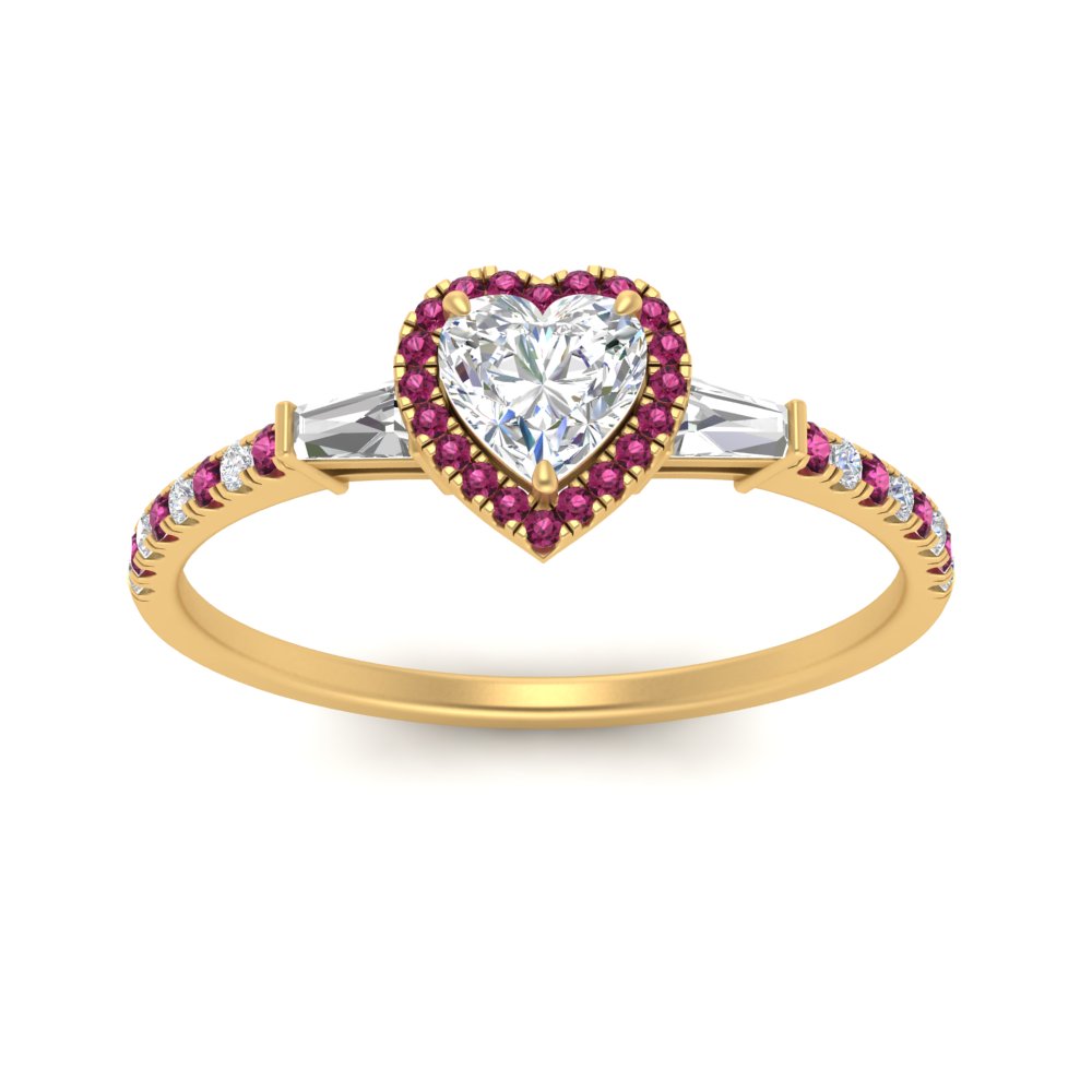 baguette-heart-shaped-halo-accented-pink-sapphire-engagement-ring-in-yellow-gold-FD10047HTRGSADRPIANGLE5-NL-YG