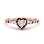 Load image into Gallery viewer, baguette-heart-shaped-halo-accented-ruby-engagement-ring-in-rose-gold-FD10047HTRGRUDR-NL-RG