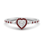 Load image into Gallery viewer, baguette-heart-shaped-halo-accented-ruby-engagement-ring-in-white-gold-FD10047HTRGRUDR-NL-WG