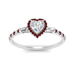 Load image into Gallery viewer, baguette-heart-shaped-halo-accented-ruby-engagement-ring-in-white-gold-FD10047HTRGRUDRANGLE5-NL-WG