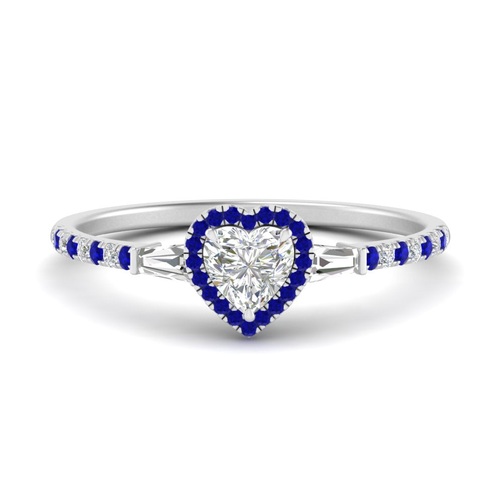 baguette-heart-shaped-halo-accented-sapphire-engagement-ring-in-white-gold-FD10047HTRGSABL-NL-WG