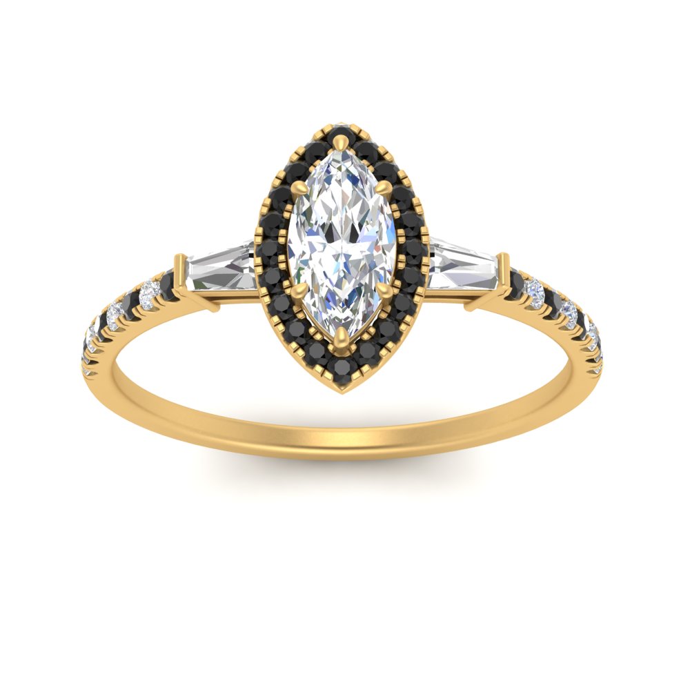 baguette-marquise-cut-halo-accented-black-diamond-engagement-ring-in-yellow-gold-FD10047MQRGBLACKANGLE5-NL-YG