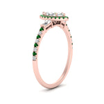 Load image into Gallery viewer, baguette-marquise-cut-halo-accented-emerald-engagement-ring-in-rose-gold-FD10047MQRGEMGRANGLE2-NL-RG