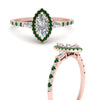 Load image into Gallery viewer, baguette-marquise-cut-halo-accented-emerald-engagement-ring-in-rose-gold-FD10047MQRGEMGRANGLE3-NL-RG_bfff77d9-9918-4487-aee2-91bb7278383e