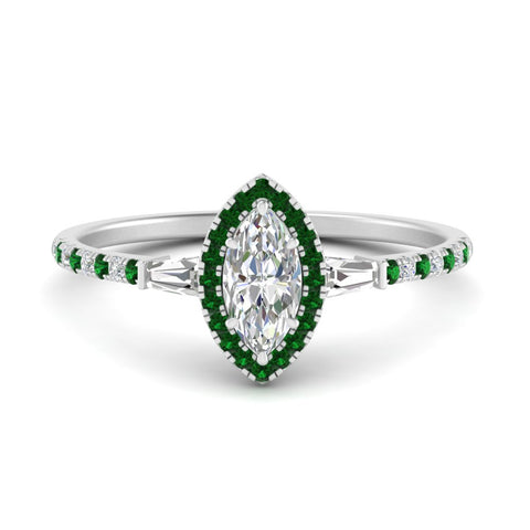 baguette-marquise-cut-halo-accented-emerald-engagement-ring-in-white-gold-FD10047MQRGEMGR-NL-WG
