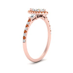 Load image into Gallery viewer, baguette-marquise-cut-halo-accented-orange-sapphire-engagement-ring-in-rose-gold-FD10047MQRGSAORANGLE2-NL-RG