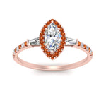Load image into Gallery viewer, baguette-marquise-cut-halo-accented-orange-sapphire-engagement-ring-in-rose-gold-FD10047MQRGSAORANGLE5-NL-RG_f9003fb5-b1a5-4667-9ab6-d1e20e388514