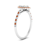 Load image into Gallery viewer, baguette-marquise-cut-halo-accented-orange-sapphire-engagement-ring-in-white-gold-FD10047MQRGSAORANGLE2-NL-WG