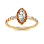 Load image into Gallery viewer, baguette-marquise-cut-halo-accented-orange-sapphire-engagement-ring-in-yellow-gold-FD10047MQRGSAORANGLE5-NL-YG_0e588630-0340-40c3-b897-555a1039dbf2