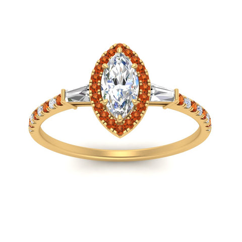 baguette-marquise-cut-halo-accented-orange-sapphire-engagement-ring-in-yellow-gold-FD10047MQRGSAORANGLE5-NL-YG