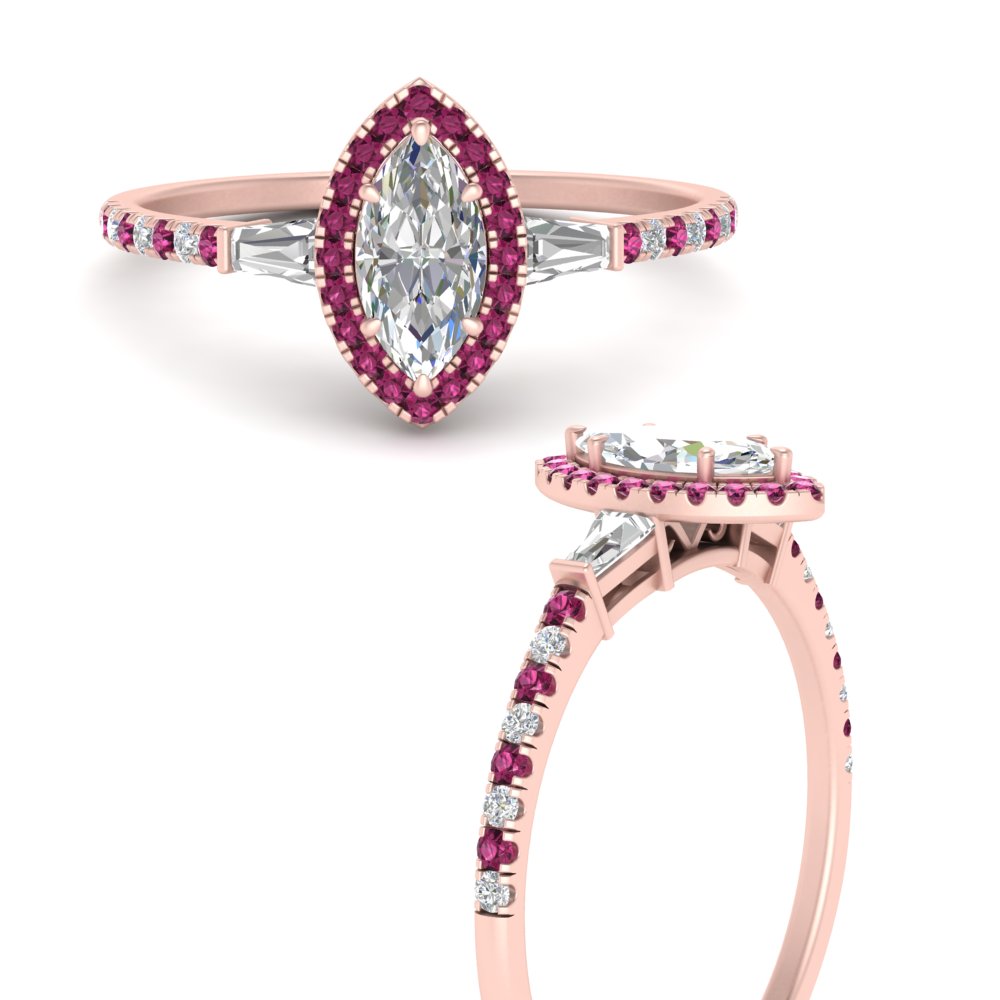 baguette-marquise-cut-halo-accented-pink-sapphire-engagement-ring-in-rose-gold-FD10047MQRGSADRPIANGLE3-NL-RG