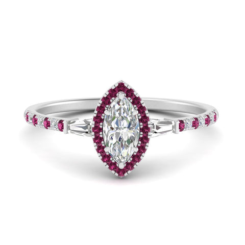 baguette-marquise-cut-halo-accented-pink-sapphire-engagement-ring-in-white-gold-FD10047MQRGSADRPI-NL-WG