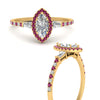 Load image into Gallery viewer, baguette-marquise-cut-halo-accented-pink-sapphire-engagement-ring-in-yellow-gold-FD10047MQRGSADRPIANGLE3-NL-YG_31c505fe-0c72-40fd-991b-fbf95f0c2905