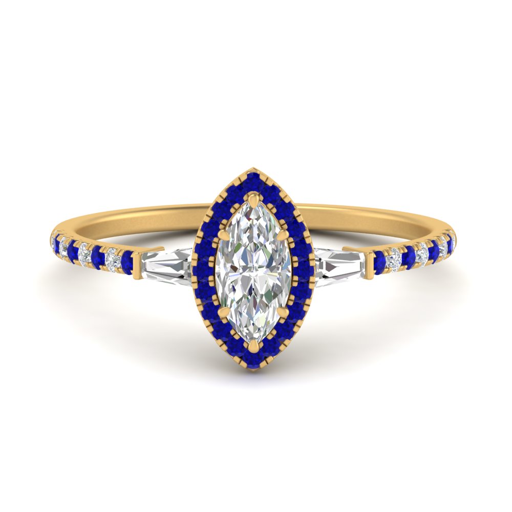 baguette-marquise-cut-halo-accented-sapphire-engagement-ring-in-yellow-gold-FD10047MQRGSABL-NL-YG