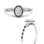 Load image into Gallery viewer, baguette-oval-shaped-halo-accented-black-diamond-engagement-ring-in-white-gold-FD10047OVRGBLACKANGLE3-NL-WG