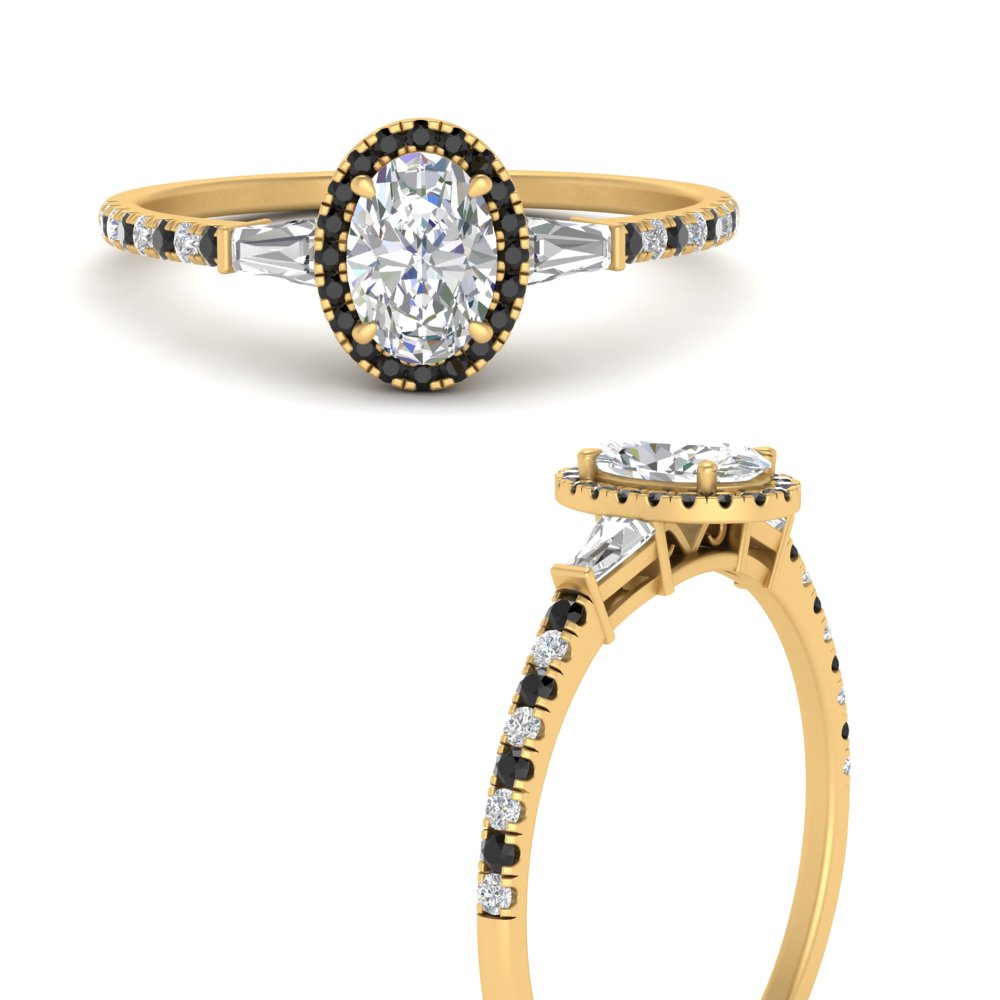 baguette-oval-shaped-halo-accented-black-diamond-engagement-ring-in-yellow-gold-FD10047OVRGBLACKANGLE3-NL-YG